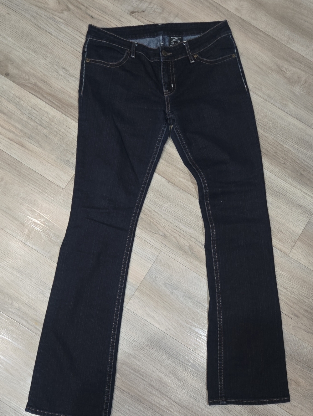 Buffalo David Bitton Dark Indigo Flare Jeans with Contrast Stitching